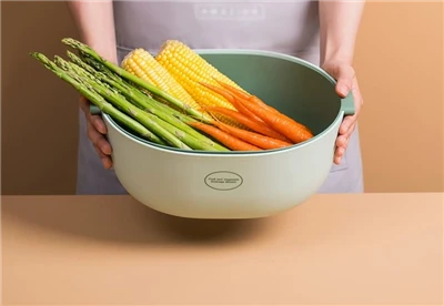 Injeksjonsform for vegetabilsk vaskebasseng